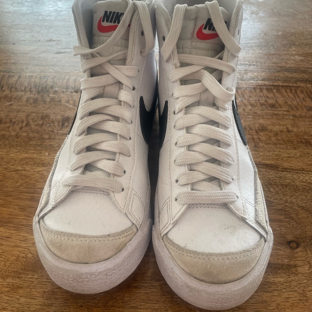 Nike Blazer Sneakers: White & Black - Youth size 3.5